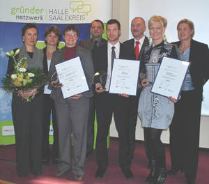 Foto der Preisträger des Gründerpreises 2012